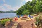 Blue Ridge Lakeside Chateau Covered Dock with Lounge Seating